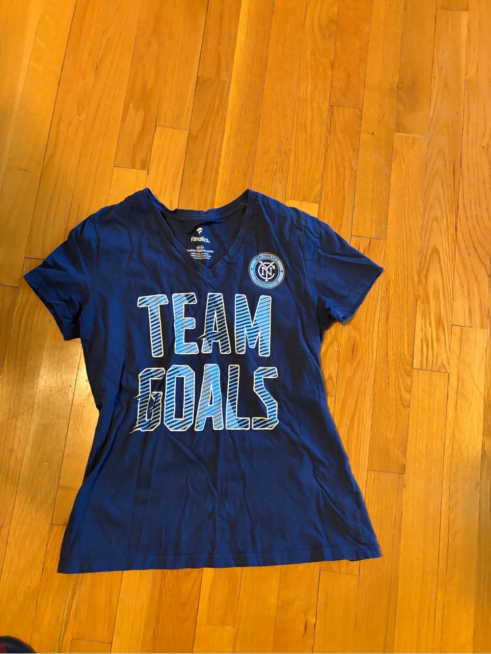 NYCFC Women’s "Team Goals" Navy T-Shirt